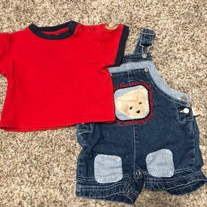 12M Blue Jean Teddy overalls